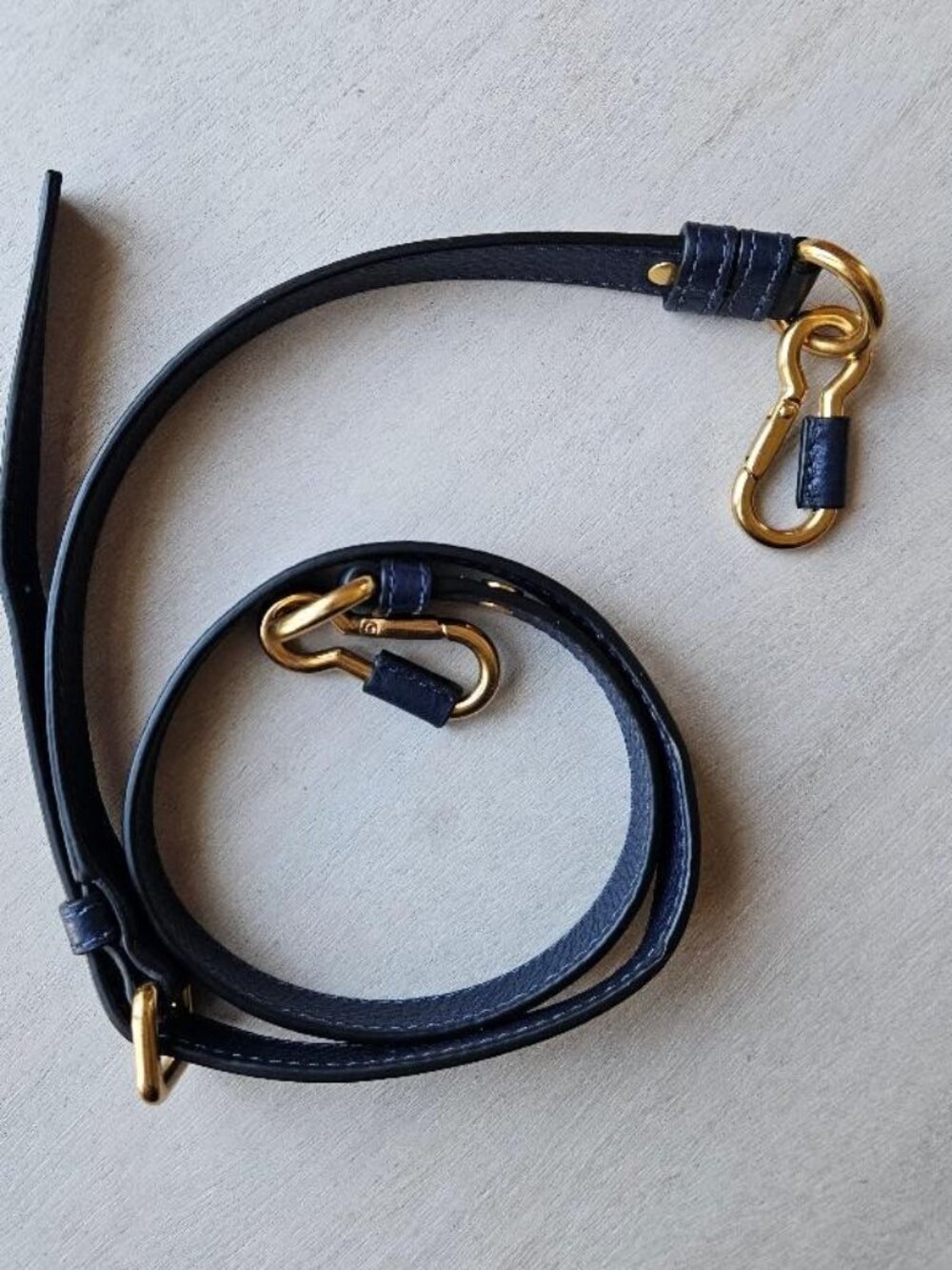 Marc by Marc Jacobs Navy Blue  Leather Bag Strap New - Picture 3 of 14